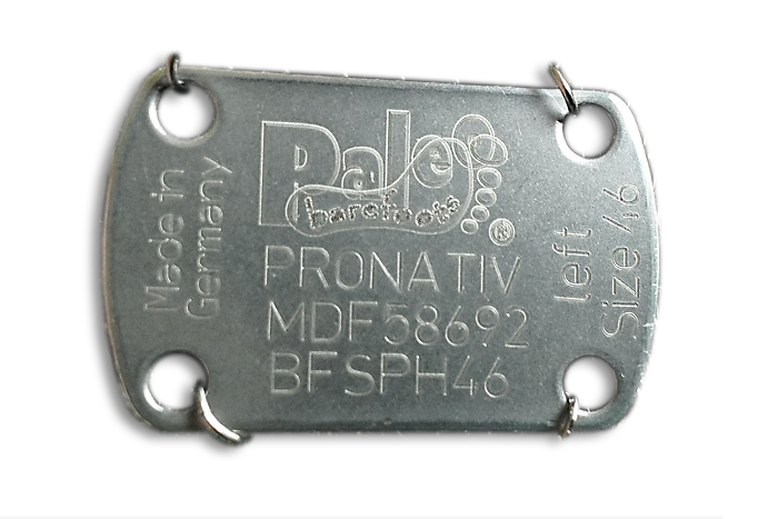 Every PaleoBarefoots® has its individual serial number!